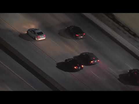 8/18/18: Car Chase Stolen Car Crash On Freeway - Unedited