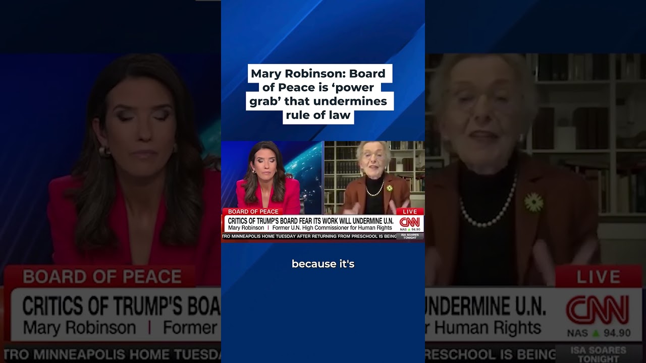 Trump's Board of Peace is 'power grab' to undermine rule of law says Mary Robinson