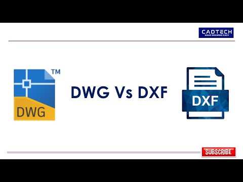 What is the difference between a DWG and a DXF file?