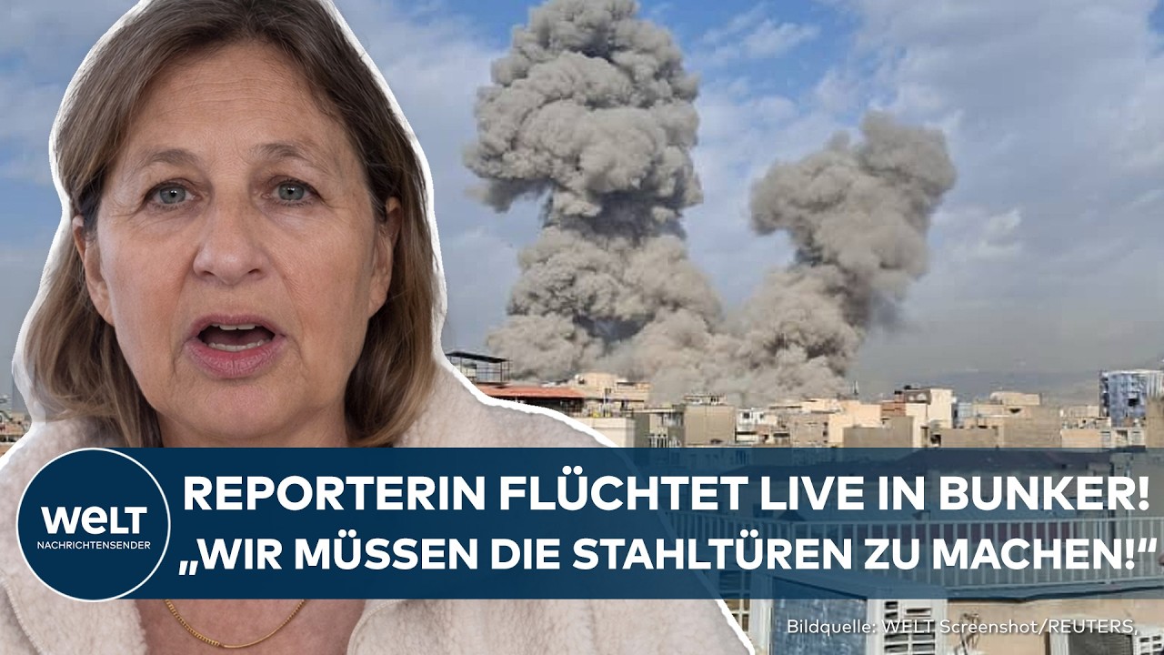 ESKALATION IM NAHEN OSTEN: Gegenschlag des Iran auf Israel! Reporterin flüchtet in Schutzbunker!