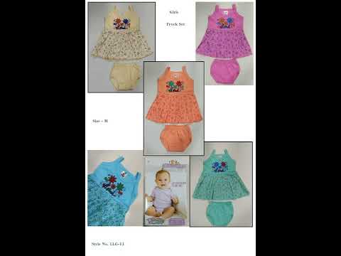 Good Quality 5 Colours Infant Dresses For Baby Girls