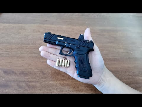 Mini Glock 17 Toy Gun with Bullets Unboxing 2023 - All Metal Tactical Pistol