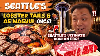 SEATTLE'S ULTIMATE AYCE Lobster Tail & A5 Wagyu Korean BBQ! Shug’s Ice Cream Soda Fountain