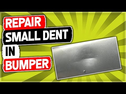 Repair a Dent in Your Bumper with Hot Water Video