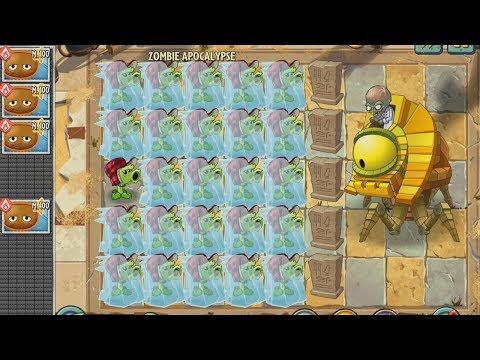 Plants vs Zombies 2 - Descongelar Lanzaguisante Primitivo vs Dr. Zomboss