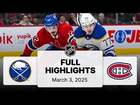 NHL Highlights | Sabres vs. Canadiens | March 03, 2025