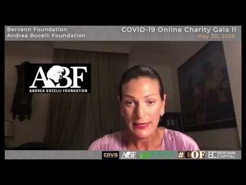 Veronica Bocelli Speaking at Bervann Foundation & Andrea Bocelli Foundation Charity GALA, May 30.