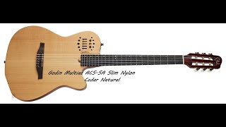 Video thumbnail for Godin Multiac ACS-SA Slim Nylon Cedar Natural (Recording for first time) by Corneliu Popescu