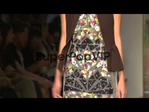 Models walk the runway during Nicole Miller - Runway - Sp...