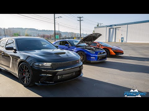 Nissan GTR 900+hp vs Hellcat Charger 1000+hp!