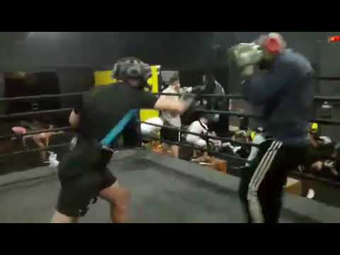 Lucas Cortez en pleno entrenamiento