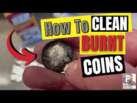 How To Clean Coins That Have Been In A FIRE! (Burned or Burnt Coins)