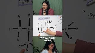 Condensed Structural Formula to Full Lewis Structure #organicchemistry #studywithme