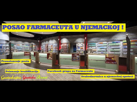 GASTARBAJTER - POSAO FARMACEUTA U NJEMACKOJ | NOSTRIFIKACIJA | PRONALAZAK POSLA | PLATA | FB GRUPA !