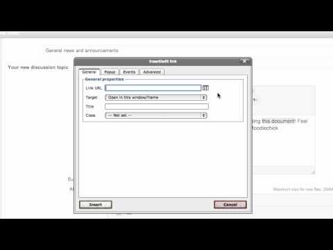 Moodle and the News forum