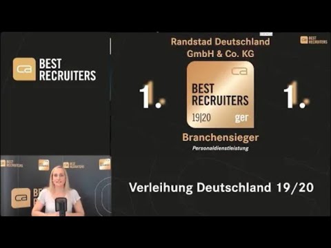 Randstad Platz 1 bei Best Recruiters 2019 2020