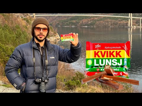 What is Kvikk Lunsj? Norwegian iconic chocolate bar.