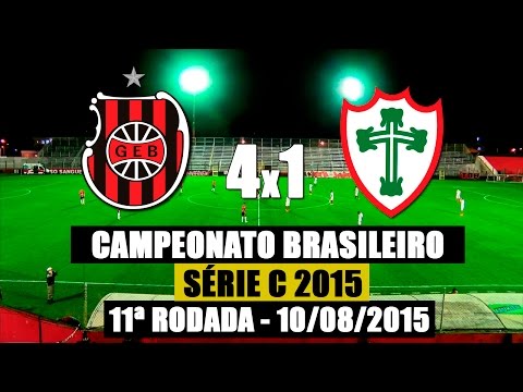 G.E.Brasil 4X1 Portuguesa - Série C - 10/08/2015