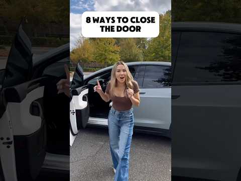 Do you know 8 ways to close a Tesla door? 🤯