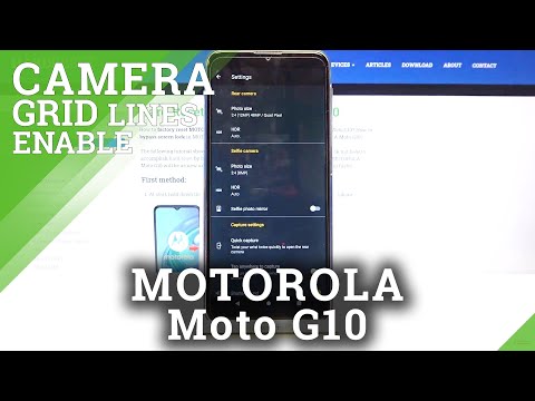 How to Manage Grid Lines in MOTOROLA Moto G10 – Turn On Camera Helper Lines