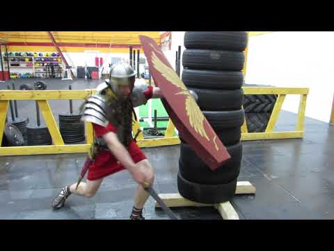 Roman fencing - 6. LEG.IX.HISP Римское фехтование - 6. Укол в ногу.