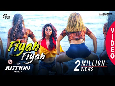 Action | Fiyah Fiyah Video Song | Vishal Akanksha Puri | Hiphop Tamizha | Navz-47 | Sundar.C