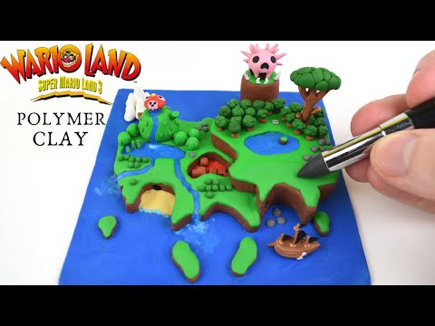 Making The World Map From Wario Land: Super Mario Land 3 - Using Polymer Clay