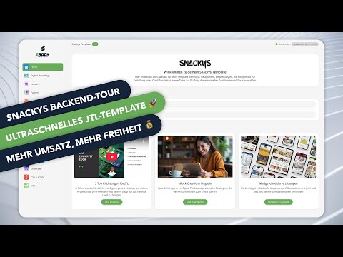 So machst du mehr aus deinem JTL-Shop 💡 | Snackys – das ultraschnelle Template 🚀 | Für mehr Umsatz 💰