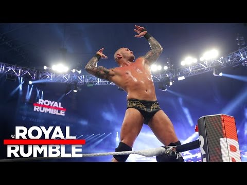Randy Orton celebrates after winning the Royal Rumble Match: Royal Rumble 2017