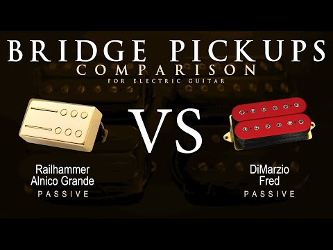 Railhammer ALNICO GRANDE vs DiMarzio FRED - Bridge Guitar Pickup Comparison Tone Demo