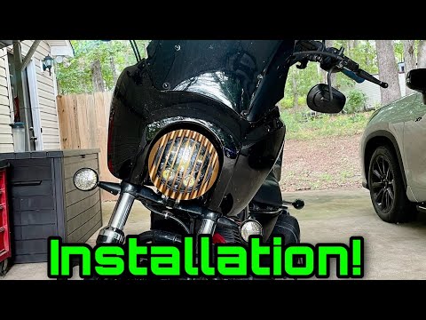 Harley Davidson Sportster Amazon fairing installation