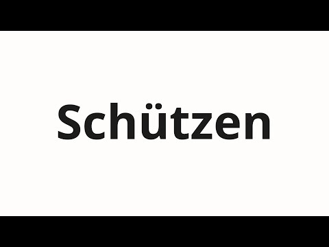 How to pronounce Schützen
