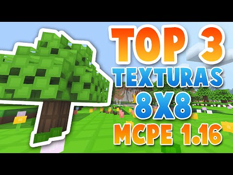 XaelGarcia -  TOP 3 8x8 TEXTURES FOR MINECRAFT PE 1.16 |  Textures to remove lag in Minecraft PE