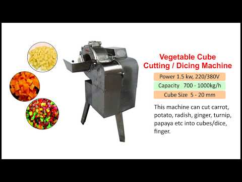 Vegetable Cube Cutting And Dicing Machine