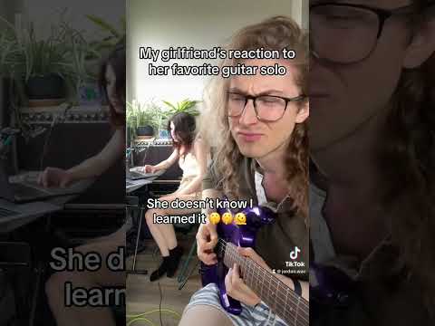 My girlfriend’s reaction to her favourite guitar solo