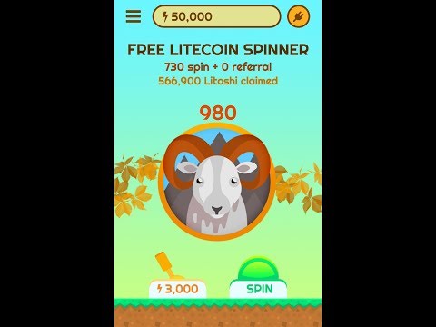 #litecoin Free Litecoin Spinner | Aplicativo para ganhar litecoin gratis