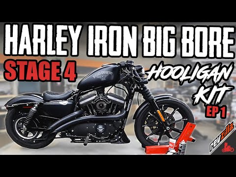 Harley Iron 883 BIG BORE Kit Install! (Hooligan Kit Ep 1)
