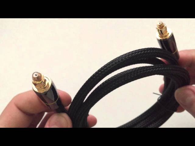 Vídeo relacionado con MOSWAG Cable De Audio Toslink, Cable De Cable De Fibra Ptica Digital, Cable De Extensin De Cable De Fibra Ptica Dorado De 24K, Adecuado Para Altavoces De Barra, Televisin, Xbox, Dvd (1M)