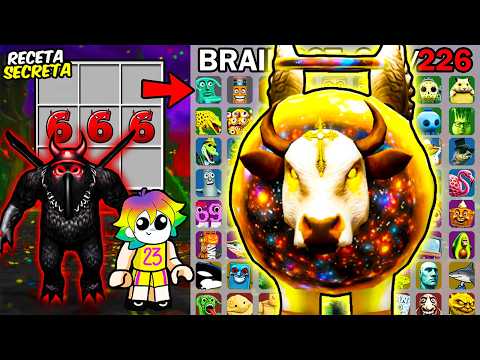 CONSEGUÍ LAS NUEVAS RECETAS BRAINROTS en Roblox #8 (Craft a Brainrot,Patapim 666,Vaca Nova Serafita)