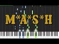 Mash Theme Piano Tutorial Chords How To Play Cover