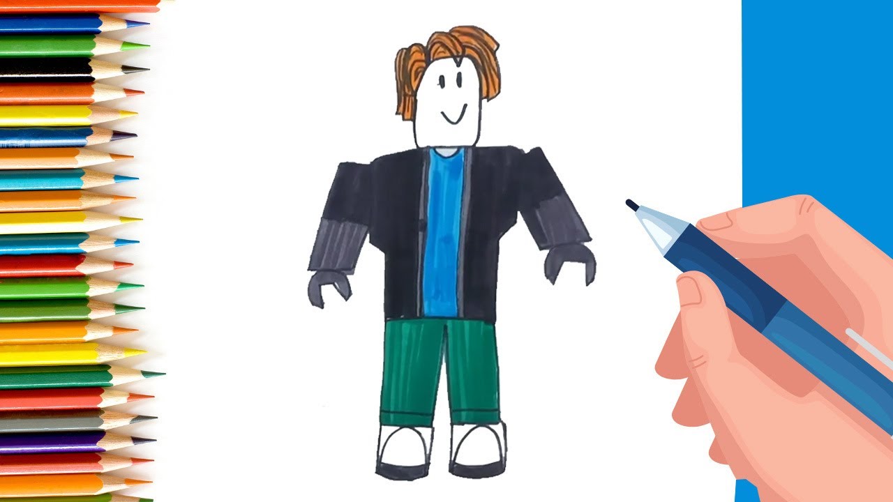 How to DRAW BACON HAIR - ROBLOX DRAWING for Kids