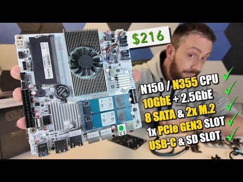 Is this $200+ 10GbE Intel 8 Bay NAS Mobo Worth it? (CWWK N150/N355 NAS Board)