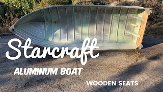 Aluminum boat project | mahogany seats being built