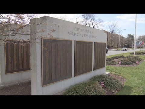 CT Meriden World War One Monument Damaged By A Hit & Run Driver
