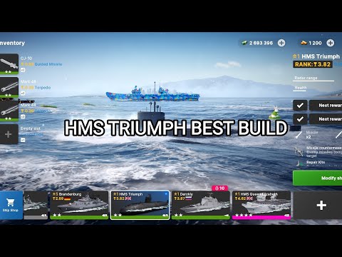 HE DESTROY AIRCRAFT CARRIER INSTANTLY!!! HMS Triumph Gameplay/ BEST BUILD/ BEST SUBMARINE