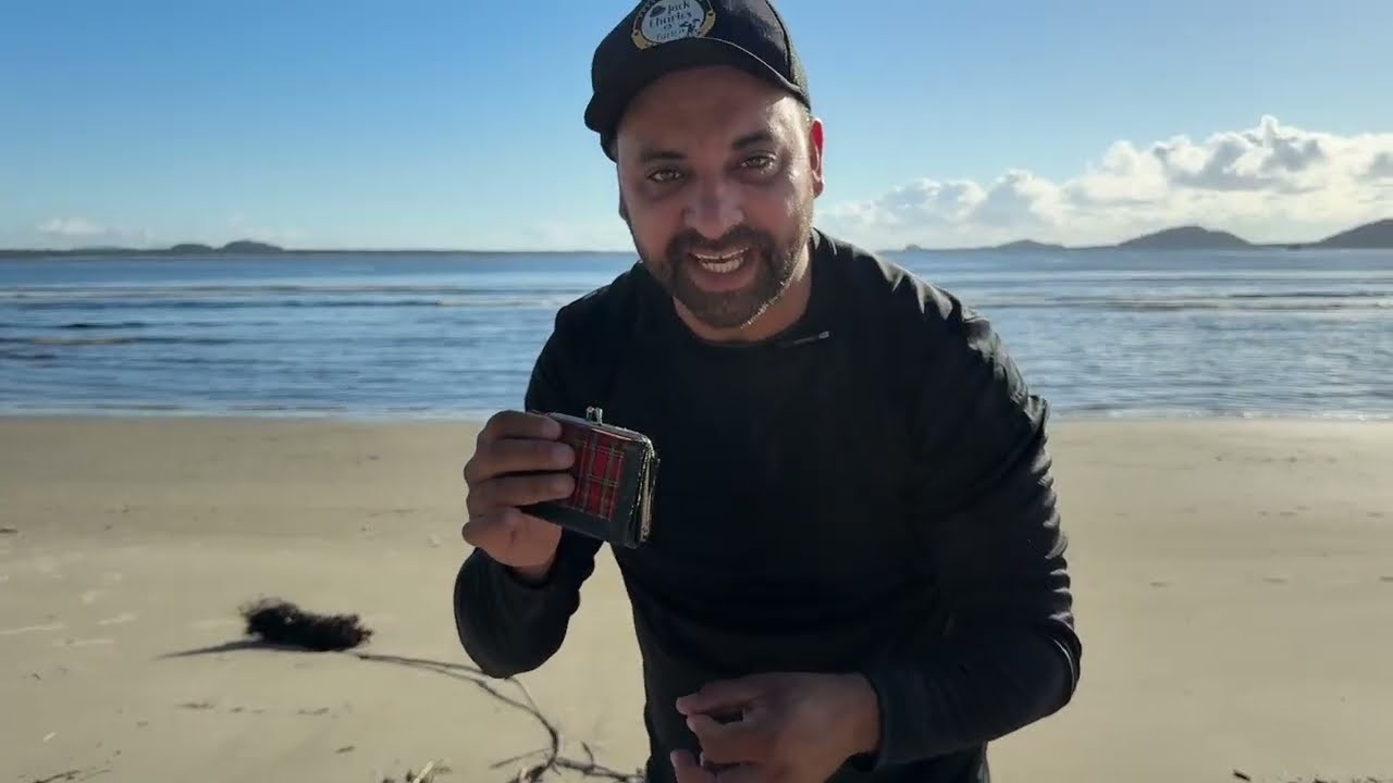 Hunting for gold on the beach!