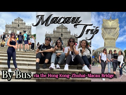 VIAGEM A MACAU DE ÔNIBUS || Viagem a Macau PARTE 1 || via PONTE HONGKONG ZHUHAI MACAU