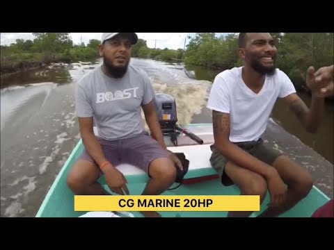 20hp outboard motor from Trinidad and Tobago, let’s sail in wetland and Jungle !