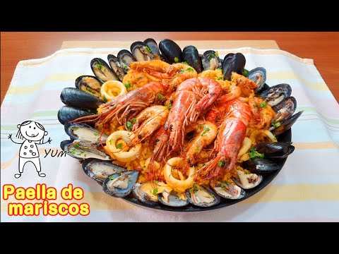 PAELLA DE MARISCOS : RICETTA DI PESCE EXTRAGOLOSA E FACILE | SPANISH FISH PAELLA AMAZING RECIPE
