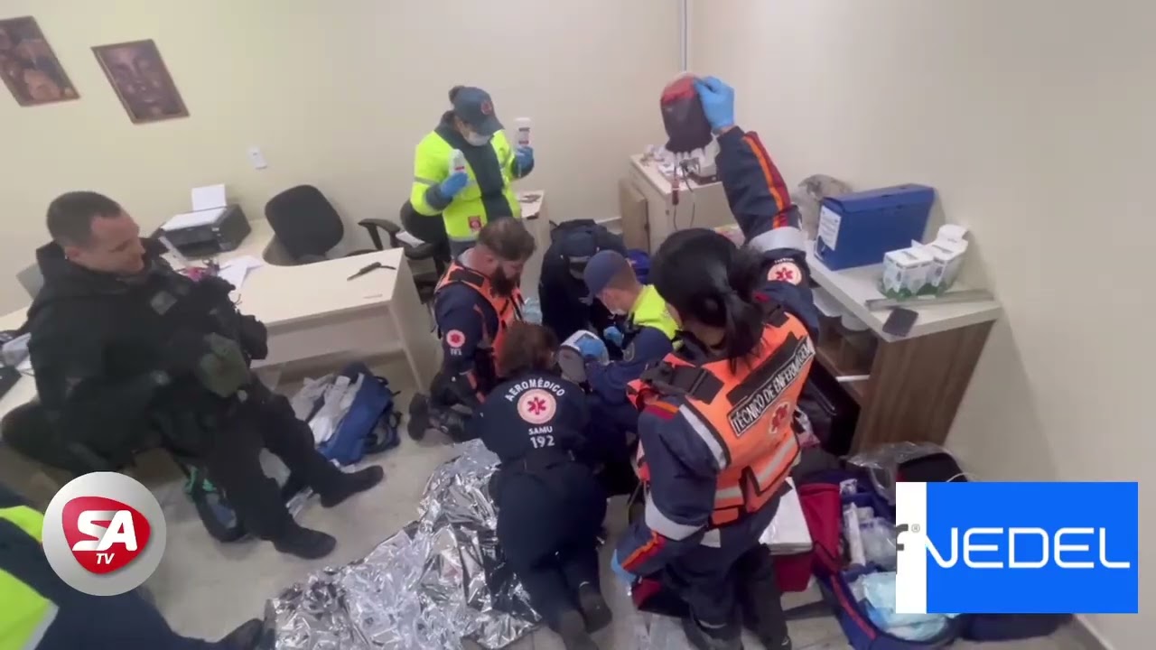 Vídeo mostra atendimento ao adolescente ferido gravemente com faca em escola de Chapecó